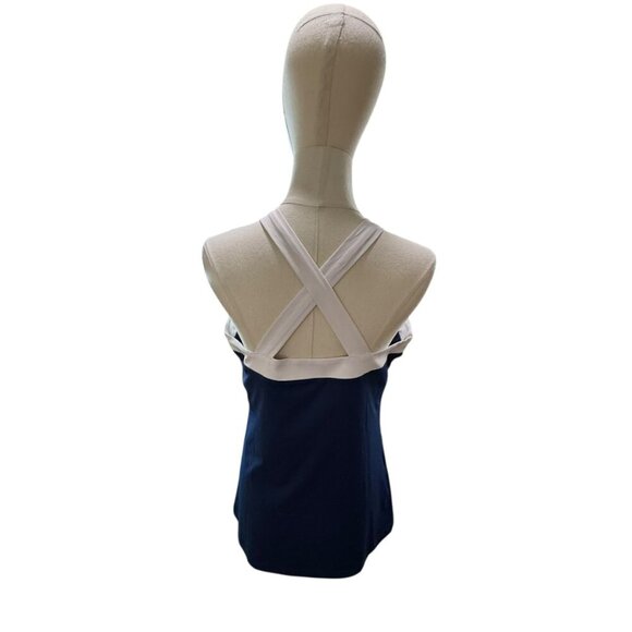 Penguin Women's Color Block Halter Tennis Top - Astra Night Size:M NEW - Picture 3 of 5
